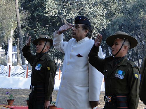 Rajawat saluting martyrs